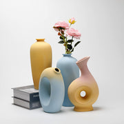 Ceramic Vase Creative Living Room Dried Flowers Flower Arrangement Floral Decorations